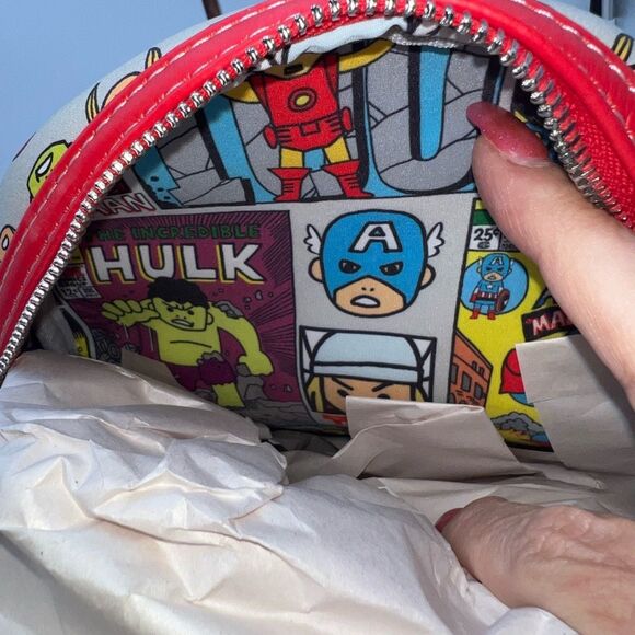DISNEY PARKS 2024 LOUNGEFLY MARVEL THE AVENGERS MINI BACKPACK main image 7